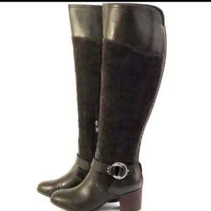 Mark Fisher medium calf over the knee leather boots NWT
